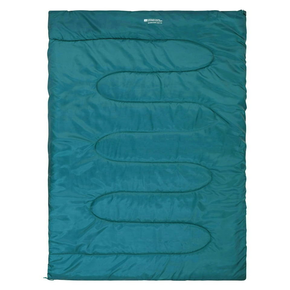 image 1 of Mountain Warehouse Basecamp 200 XL Sleeping Bag Warm & Cosy Camping Hiking Bed Blue