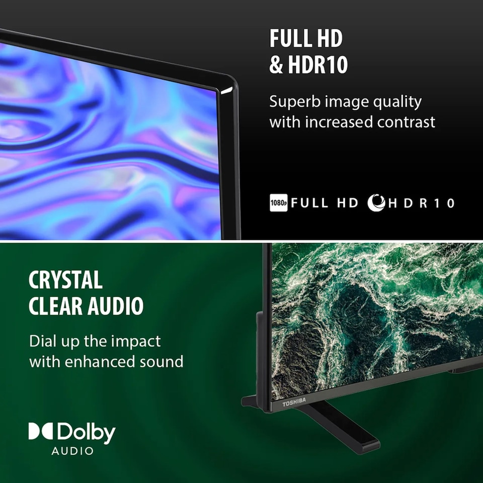 image 1 of Toshiba 40LV2553DB 40" Full HD Smart LED WiFi Freely VIDAA TV