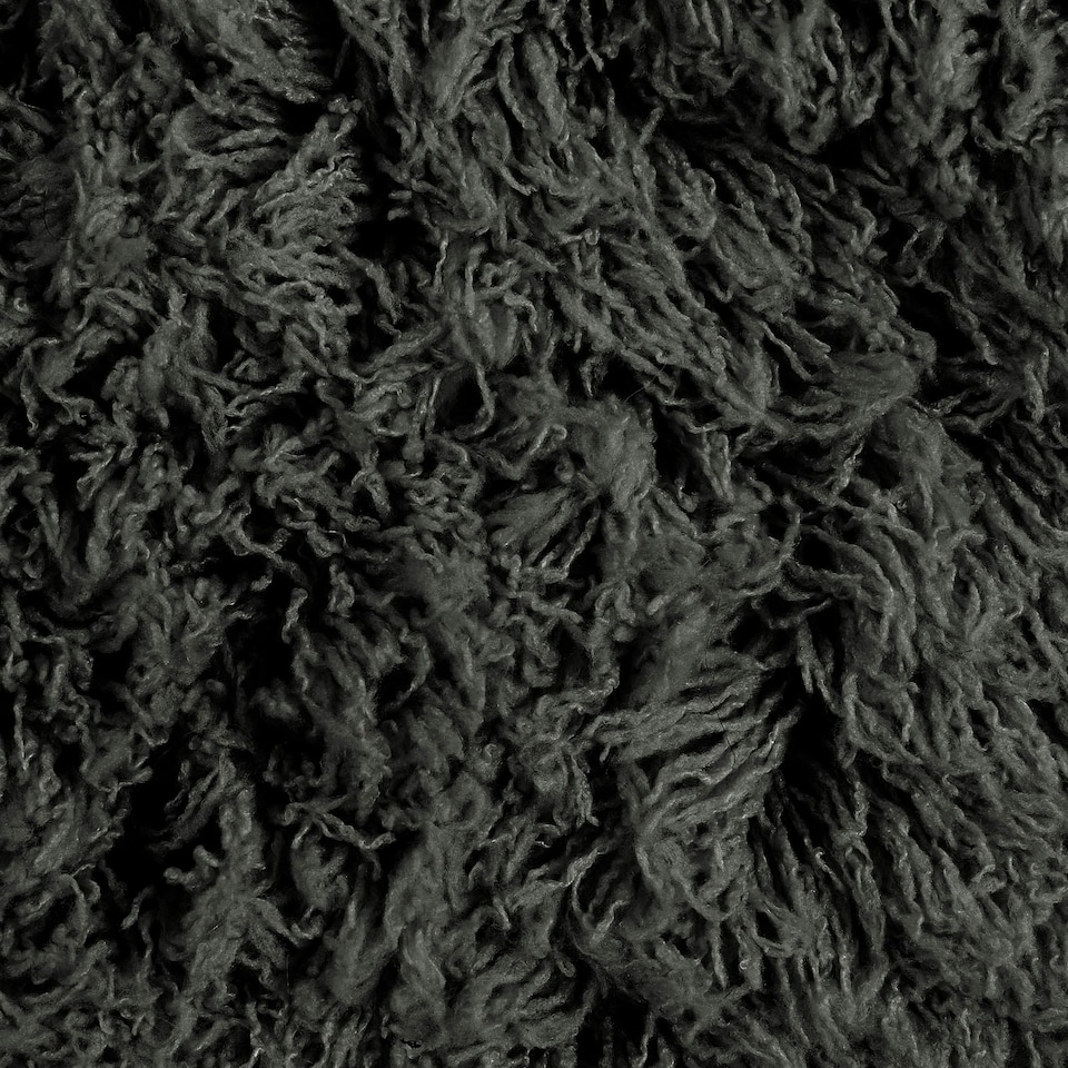 image 1 of OHS Soft Shaggy Textured Plush Carpet Floor Rug, 160x230cm - Charcoal