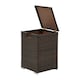 image 4 of Teamson Home Wicker Gas Tank Table for Fire Pits for 20 lb Propane Tank Cover, Brown