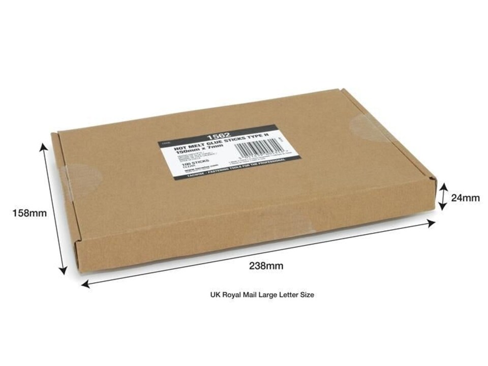 image 1 of Tacwise - Hot Melt Glue Sticks 7mm Extra Long (Pack 100)