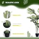 image 10 of Outsunny Artificial Tree, 150cm Tropical Palm Tree, Fake Plants in Pots, FauGreen Plant for Indoor Home Office Living Room Decoration