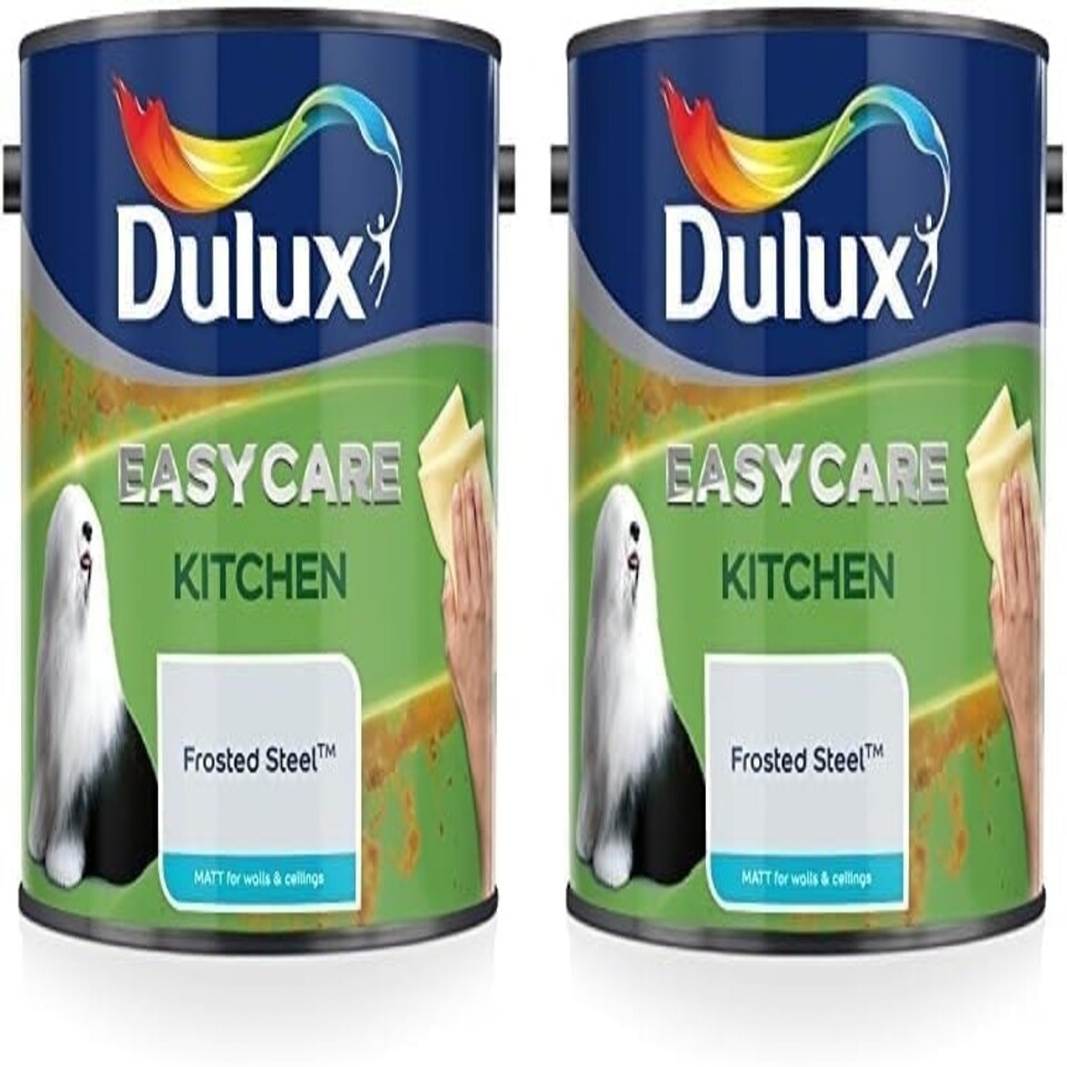 image 1 of Dulux Easycare Kitchen Matt 2.5L Frosted Steel
