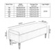 image 3 of Paris Plain 137cm Ottoman Storage Bench - Plush Velvet Shoe Bench - Forest Green Upholstery Footstool with Storage