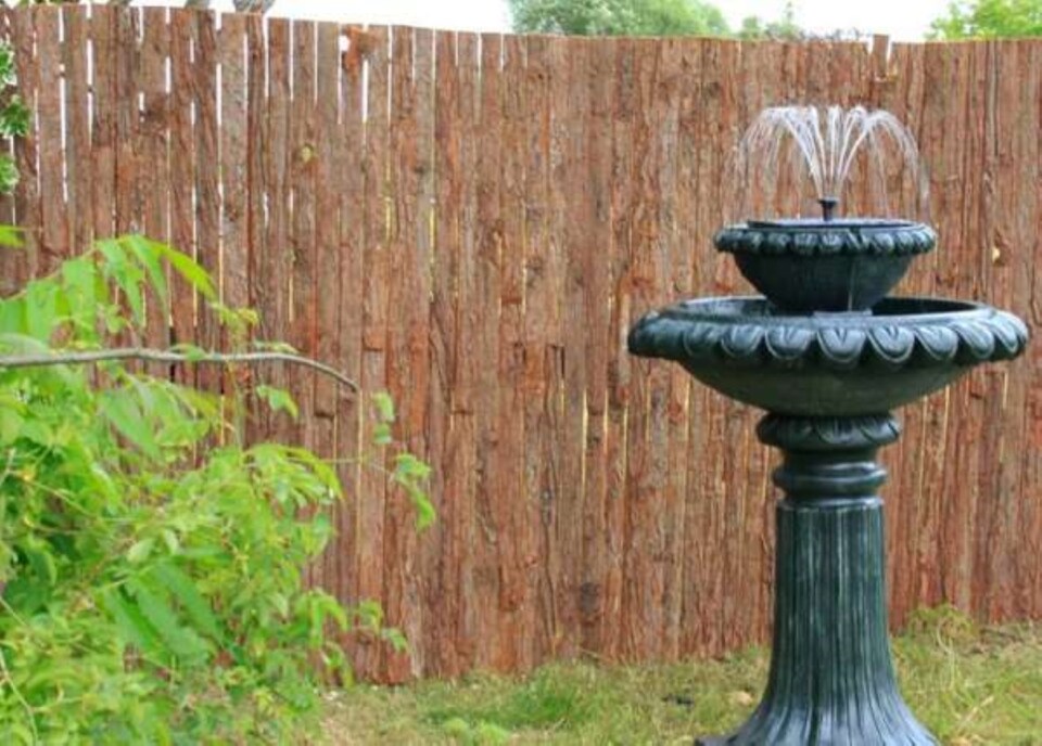 image 1 of Primrose Natural Bark Screening Garden Fence Privacy Roll Sun Protection 4m x 1.8m | Brown