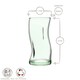 image 3 of Pasabahce Aware Amorf Recycled Highball Glasses - 400ml - Green - Pack of 4 Green