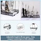 image 3 of Buckingham Expandable Pot, Pan & Lid Organising Rack 10 Dividers - Black | Black