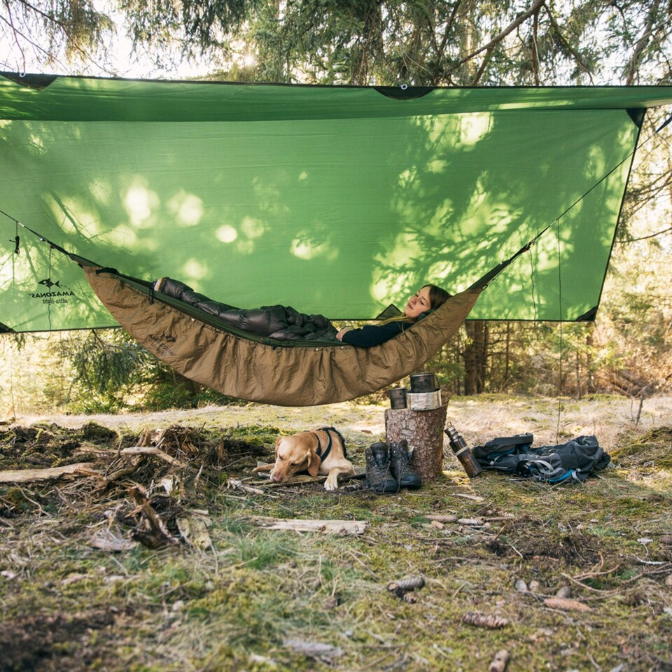 image 1 of Amazonas XXL Camping Hammock Rain Tarp – Traveller