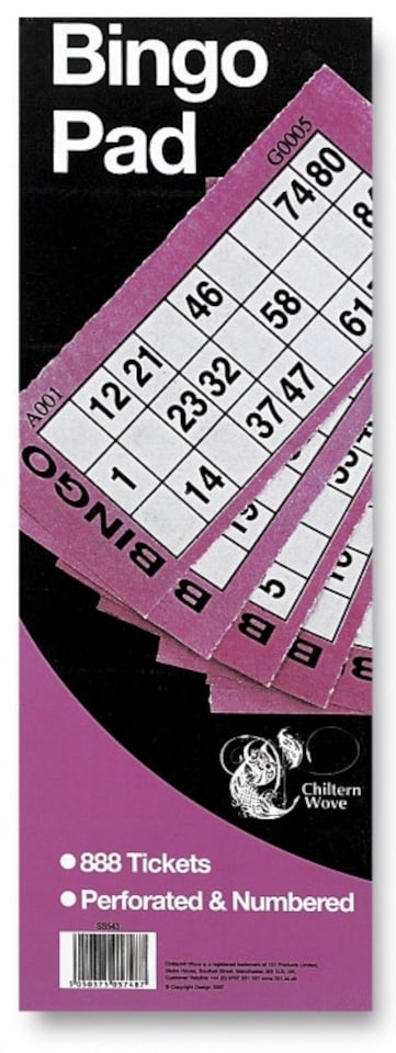 image 1 of Bingo Pad 888 Tickets