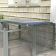image 7 of PawHut Rabbit Hutch, Folding Wooden Rabbit Run with Openable Top, Grey