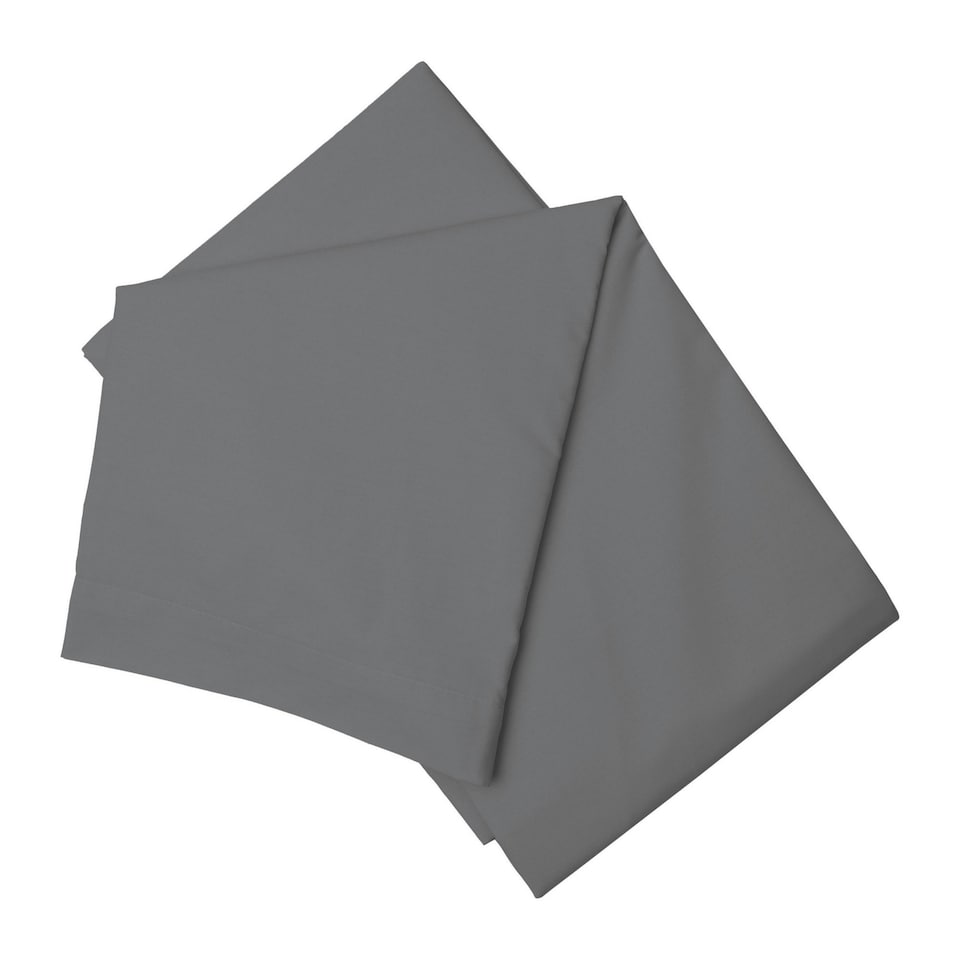 Belledorm Easycare Percale Flat Sheet - Grey - King/Superking
