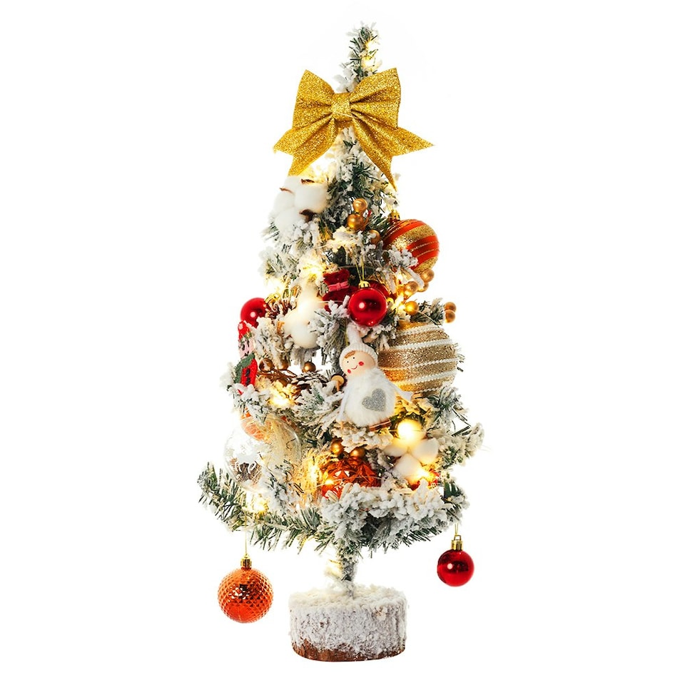 image 1 of Living and Home Tabletop Christmas Tree With LED Lights - 60cm