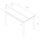 image 3 of Linea, Linea 1200Mm Rectangular Dining Table Grey