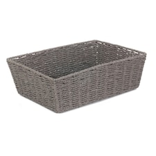 Extra Large Grey Paper Rope Serving Tray Brown | Brown