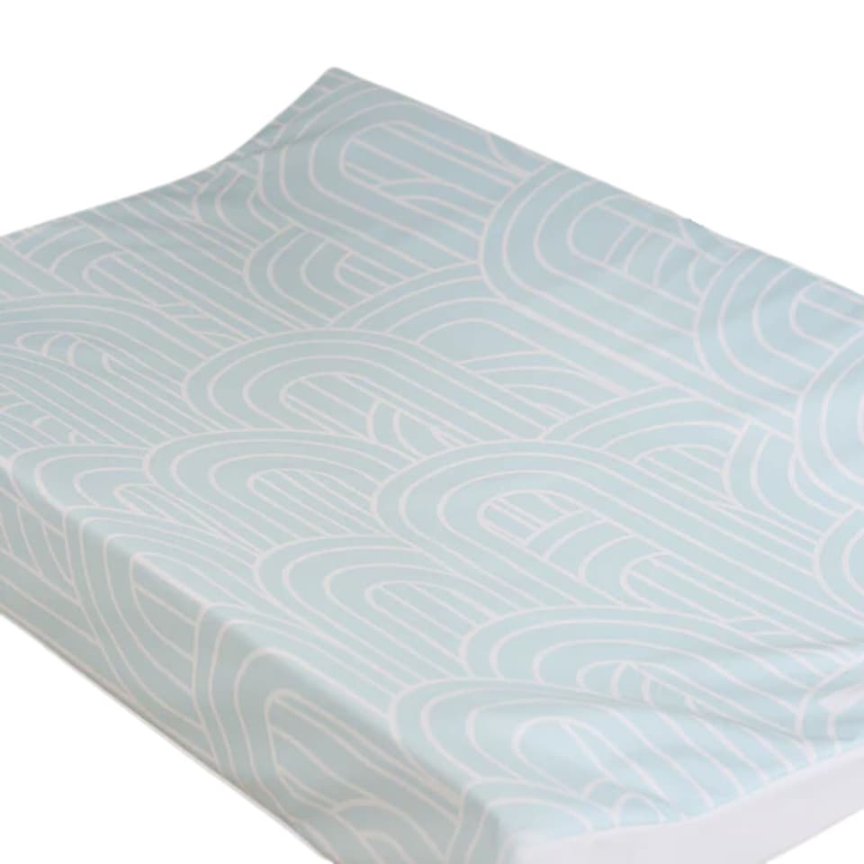 image 1 of Anti-Roll Changing Mat - Melbourne (Ocean Blue)