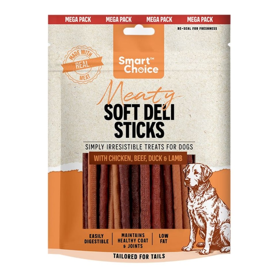 image 1 of Pack of Meat Stick Dog Treats Chicken Duck Beef Lamb Puppy Pet Dental Chew Snack