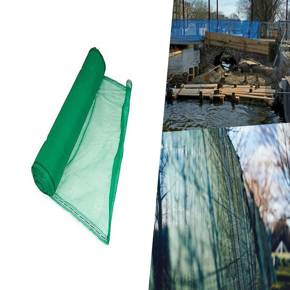 image 1 of Pegdev Green Temporary Fencing Heavy Duty UV Stabilised Polyethylene Mesh (15m)