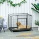 image 2 of PawHut 78x109cm Metal Dog Cage Kennel w/ Locking Door & Wheels Large Pets