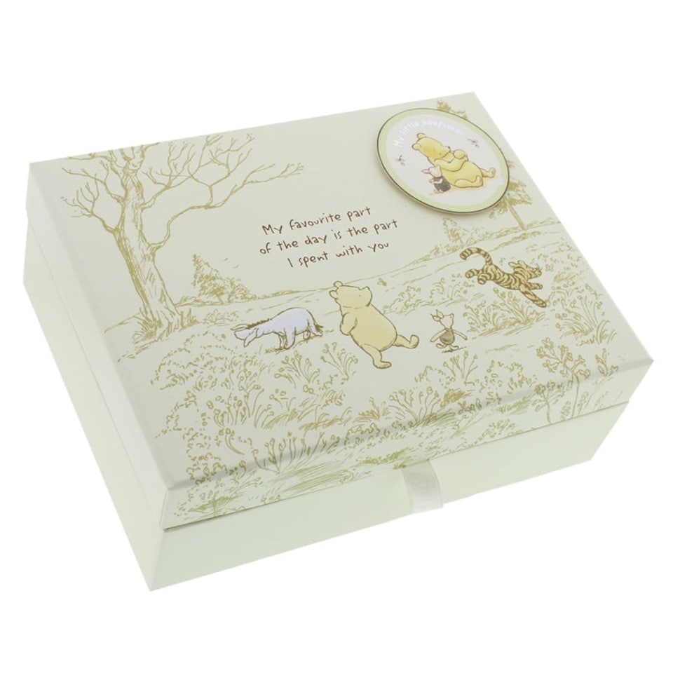 image 1 of Disney Classic Pooh Heritage Keepsake Box With Compartments