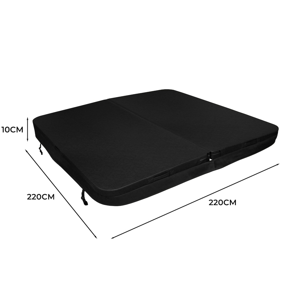 image 1 of 2.2m Hot Tub Spa Cover – Black Black