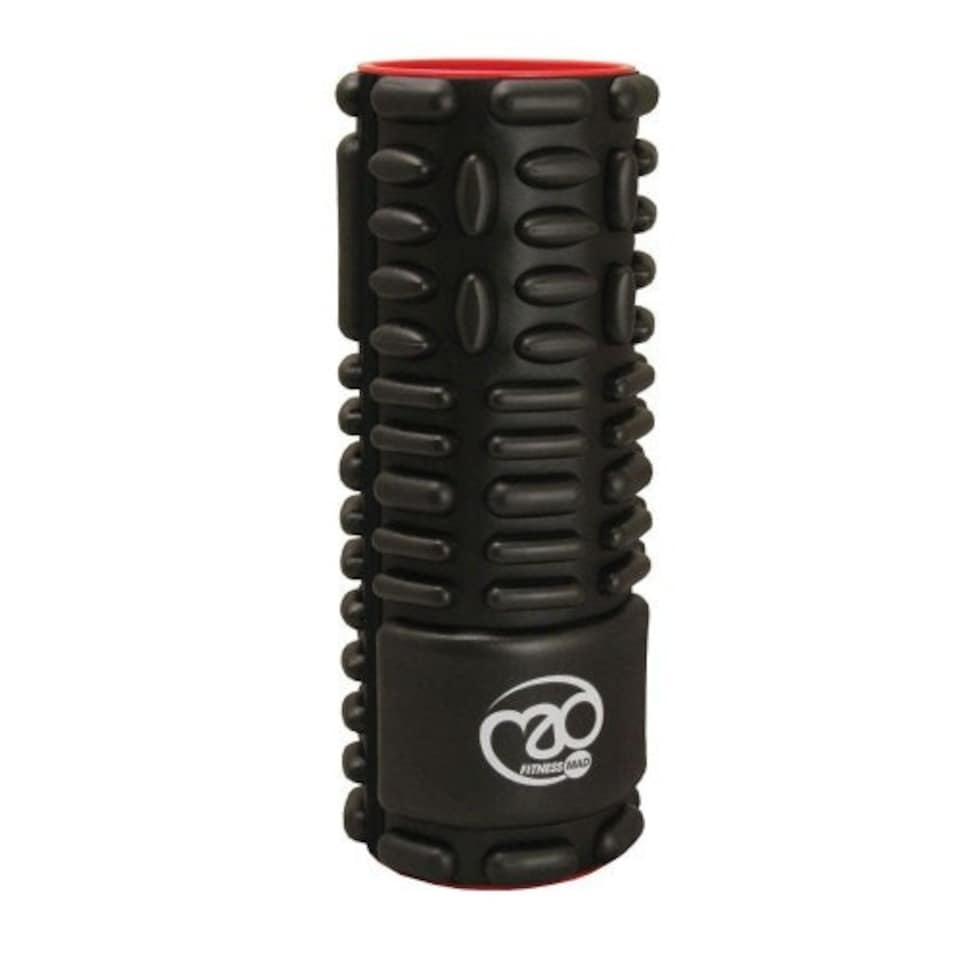 image 1 of Fitness Mad Vari Massage Roller - Black/Red - One Size