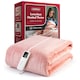 image 1 of VonHaus Heated Throw Blanket with Digital Control Pink