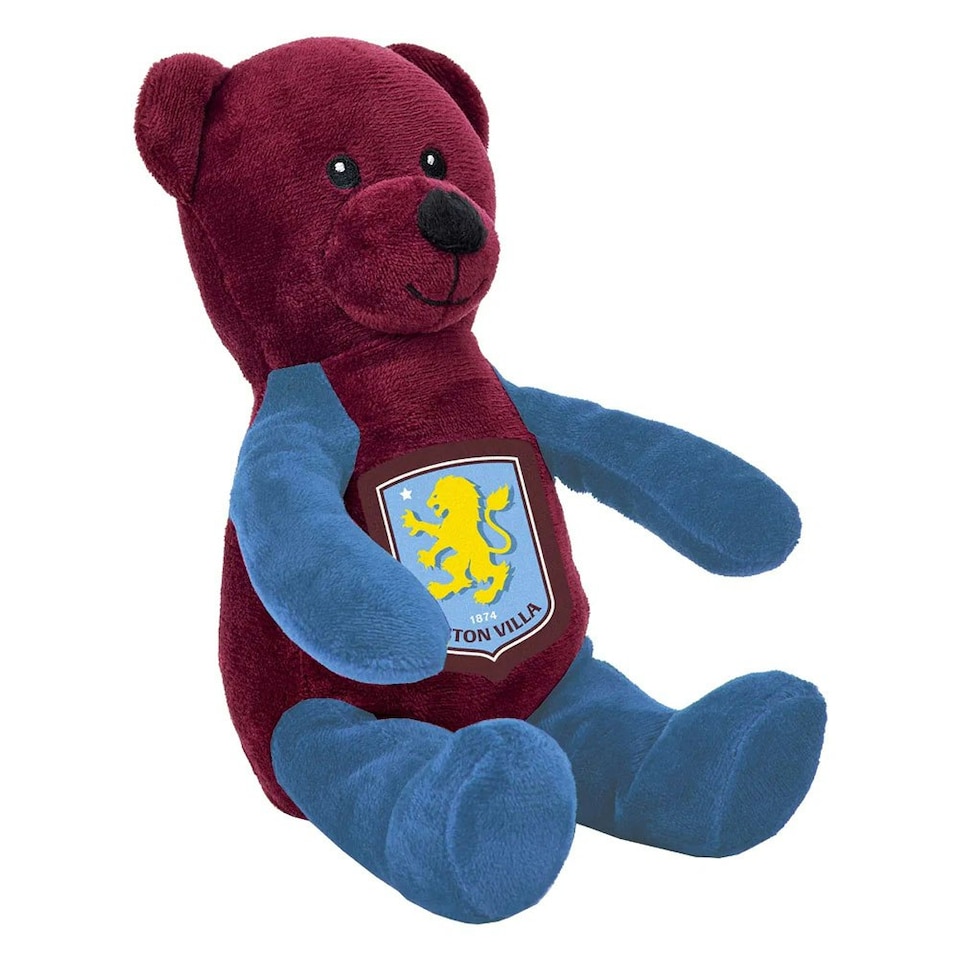 Aston Villa FC Contrast Teddy Bear - Claret/Sky Blue - One Size