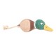 image 1 of Benji & Flo Country Drake The Duck Suede Rope Dog Toy - Green/Beige/Yellow - One Size