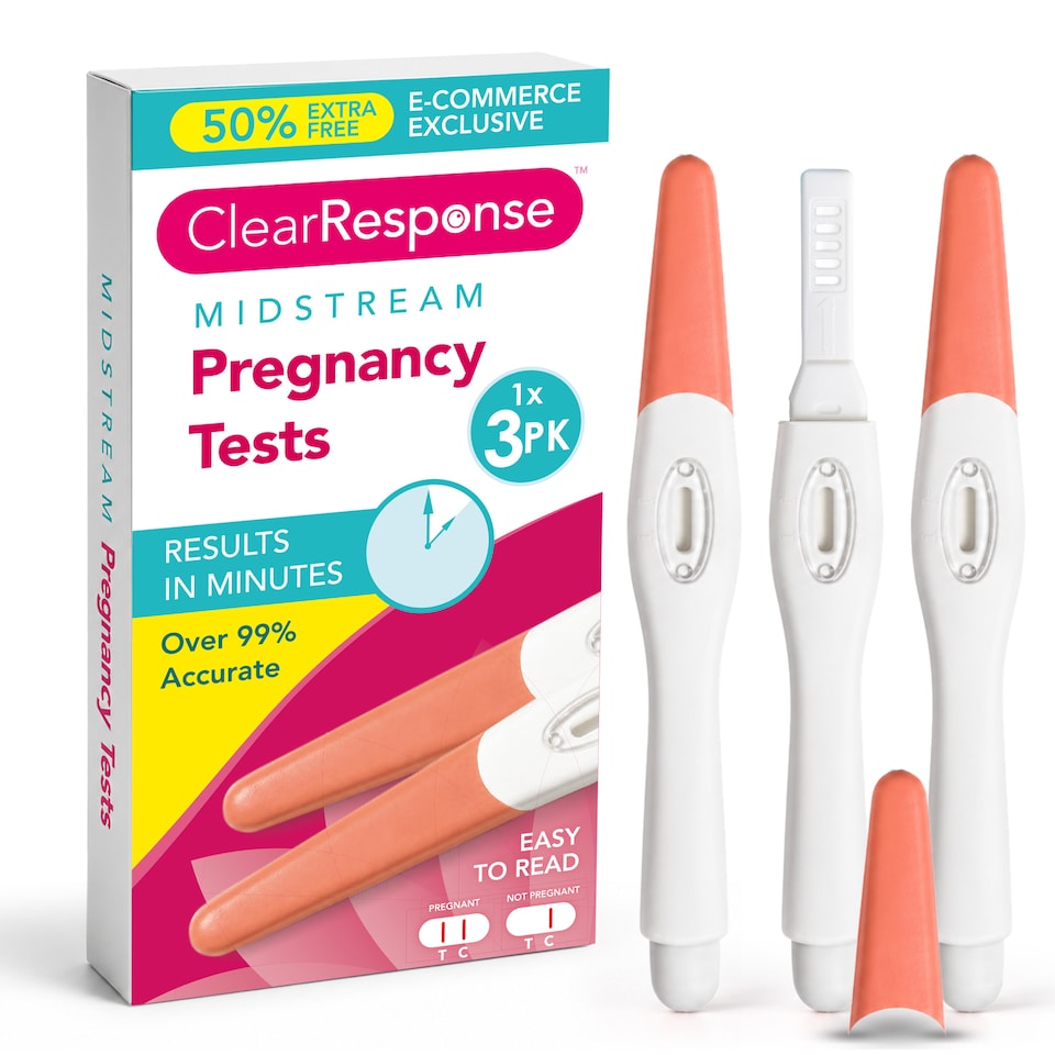 image 1 of SOL Clear Response Early Detection Pregnancy Test Kit 3 Pack
