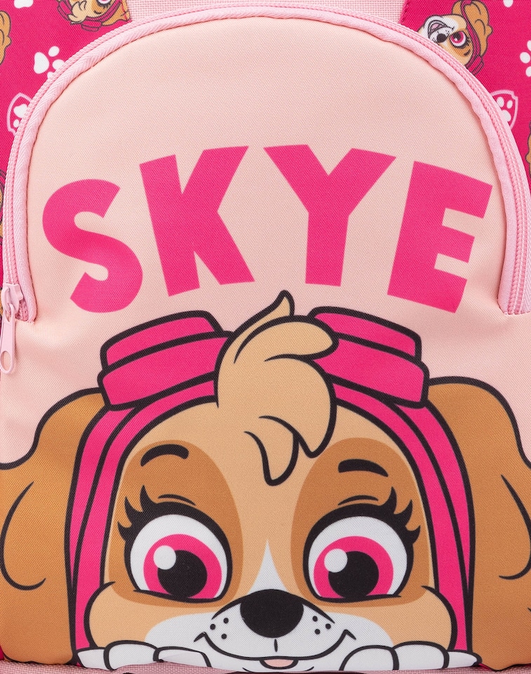 image 1 of Paw Patrol Skye Pink Girls Backpack | Adjustable Rucksack with Character Design | Spacious School Bag for Kids | Organised Children's Daypack for Nursery & Play | Paw Patrol Merch | Pink | Pink
