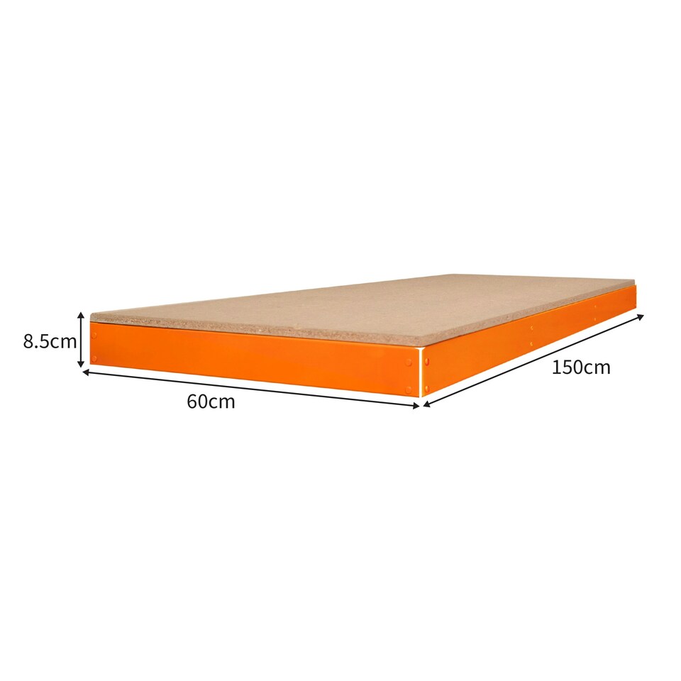 image 1 of S-Rax Workbench Additional Shelf - 150cm x 60cm Orange