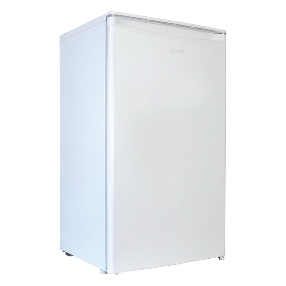 image 1 of Igenix IG3920 Freestanding Under Counter Fridge and Chill Compartment, 2 Glass Shelves and Salad Drawer, One Bottle Shelf and Egg Rack, 48 cm Wide, White