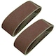 image 1 of 75mm x 533mm 60 Grit Medium Abrasive Sanding Belt Sander Discs 10 Pack