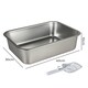 image 2 of Skylos Cat Litter Box Stainless Steel Toilet Tray for Kittens Cats Large