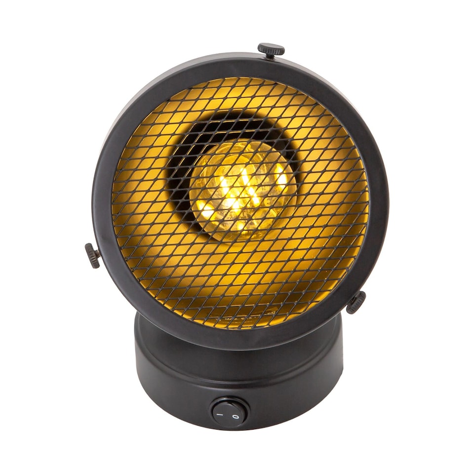 image 1 of Vintage and Industrial Matte Black Spot Wall Light Fitting with Grill