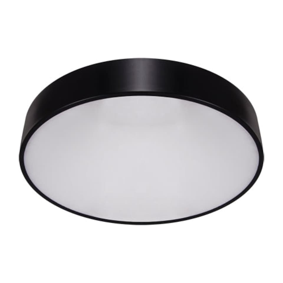 image 1 of CGC LUNA Black Round Ceiling Wall Light Surface Mount 48W Black
