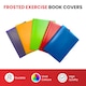 image 3 of Pack of 10 A4 Frosted Blue Exercise Book Covers