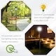 image 8 of Outsunny Solar Torch Lights Outdoor Garden with 6 LED Auto On/Off 6-8 Hours