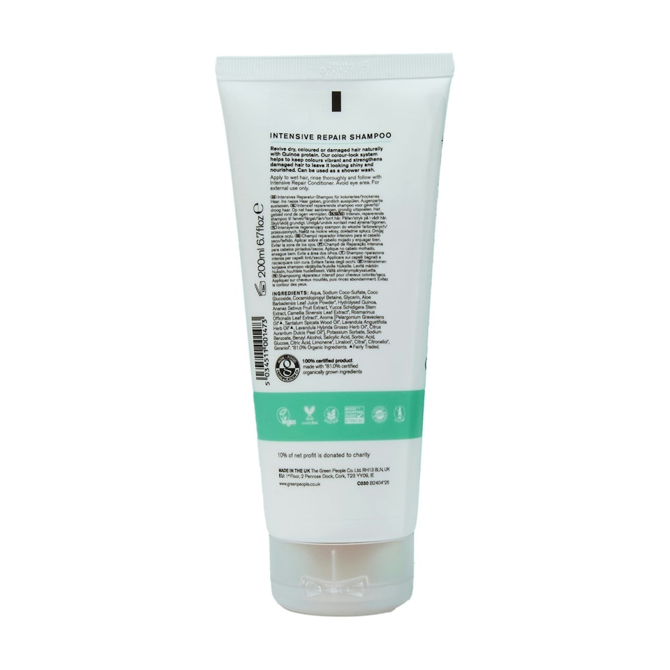 image 1 of Green People Intensive Care Hair Shampoo Conditioner 2x200ml