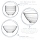 image 2 of LAV Derin Glass Serving Bowls - 11cm - Clear - Pack of 6 | Clear | Clear