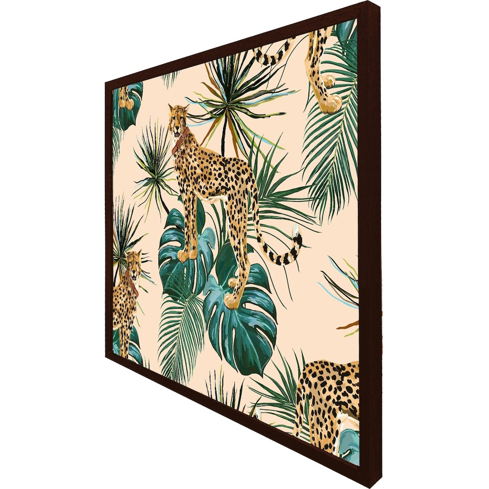 image 1 of Tropical cheetah (Picutre Frame) Black | XL