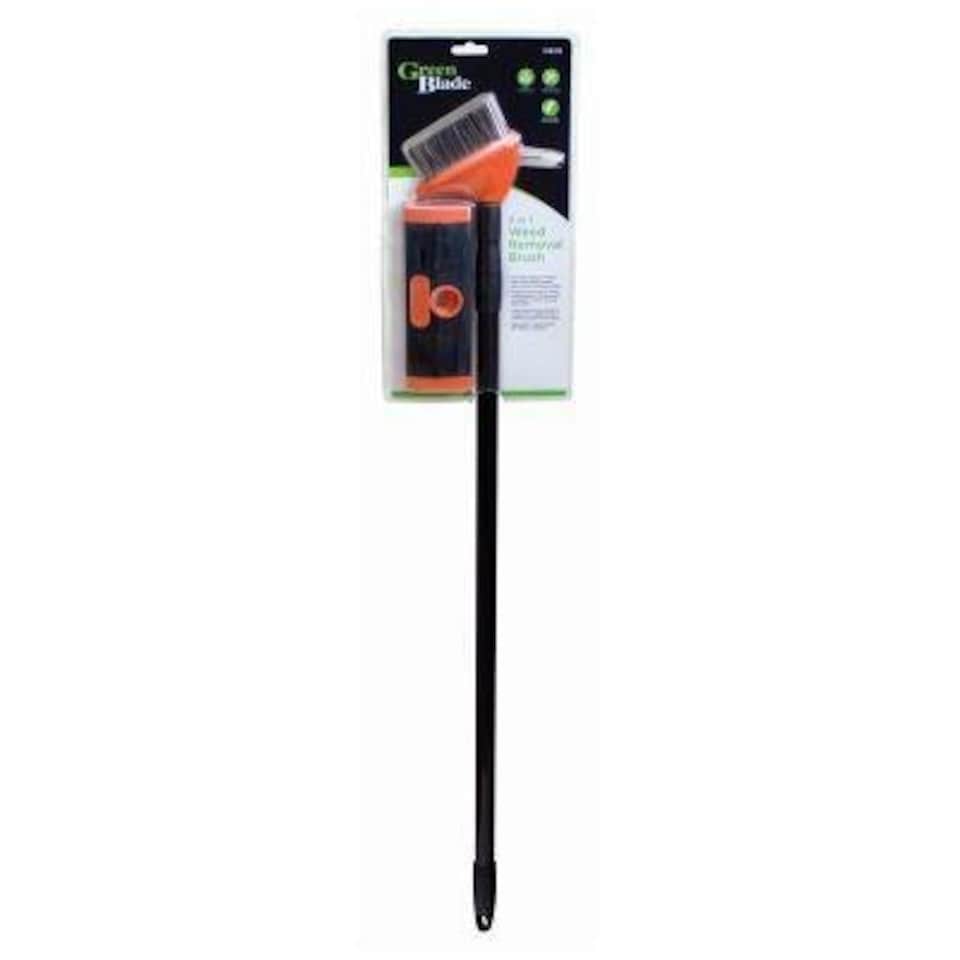 Green Blade Telescopic 3-in-1 Steel Weed Brush - Red Red