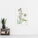 image 4 of Thistle Flower Plant Vintage Floral Wall Art Print Verneuil 24x32"
