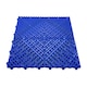 image 3 of Modular Interlocking Ribbed Vented Garage Floor Tiles - Blue | Blue | Blue