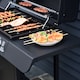 image 9 of Outsunny Burner Gas BBQ Grill, Outdoor Barbecue Trolley with Wheels, Warming Rack, Side Shelves, Cabinet, Thermometer for Garden, Party, Camping, Black
