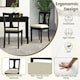 image 7 of COSTWAY Set of 2 Wooden Dining Chairs Kitchen Accent Chair Black