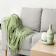 image 3 of Camilla Collection Chenille Throw in Meadow Green (60" x 80") Green | Green