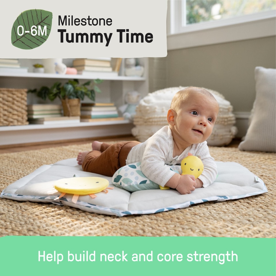 image 1 of Ingenuity Tummy-to-Toes 6-in-1 Milestone Center Baby Jumper Mat 0-48 Months