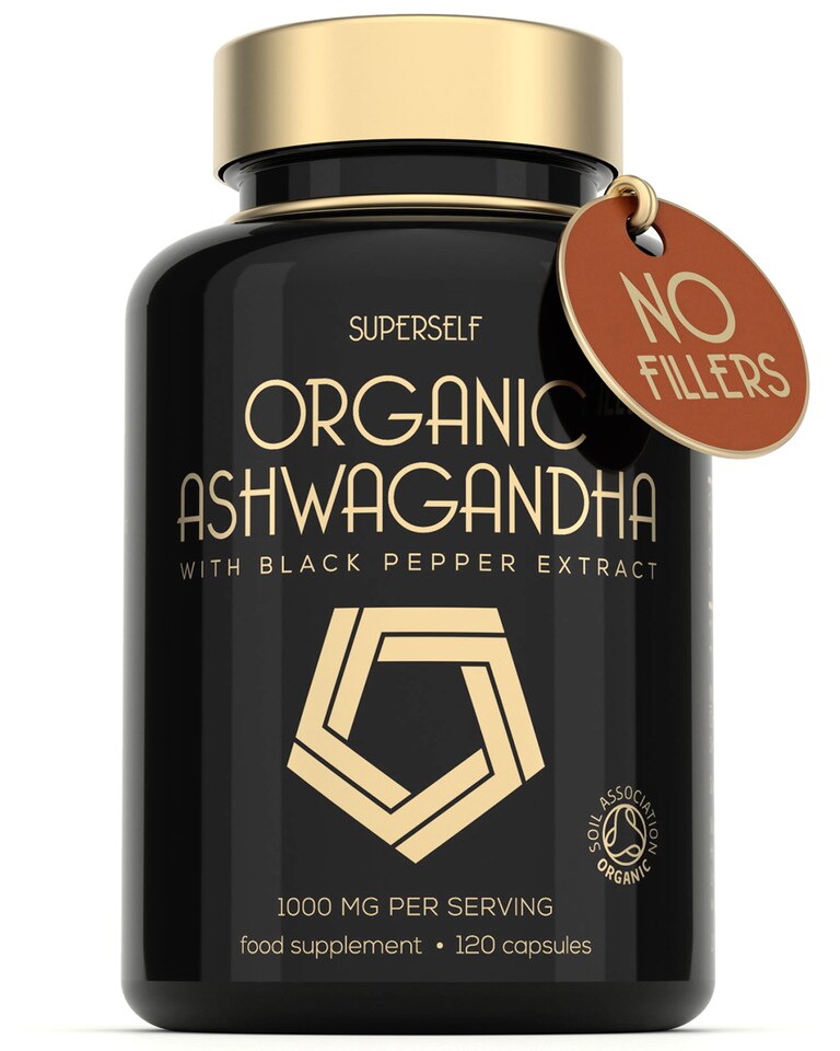 image 1 of SuperSelf Organic Ashwagandha 1000mg 120 Capsules