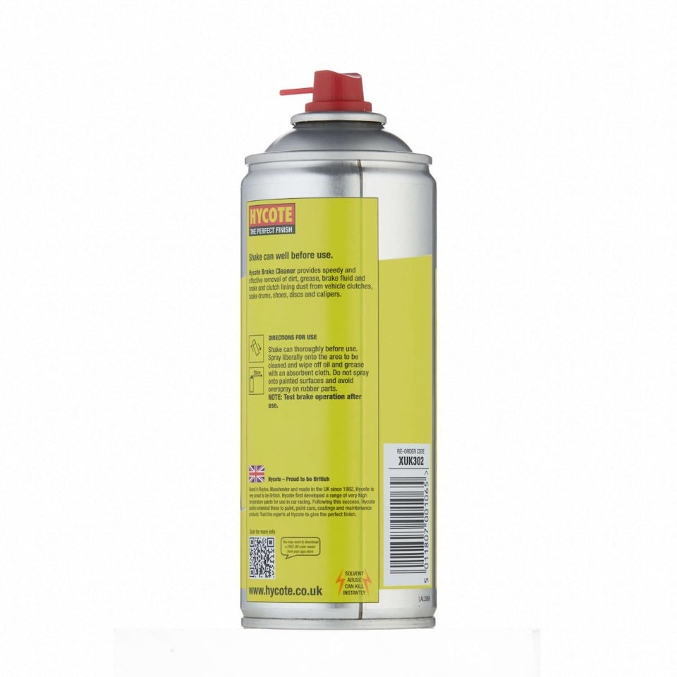 image 1 of Hycote Professional Brake Clutch Aerosol Spray Cleaner Degreaser 400ml x6